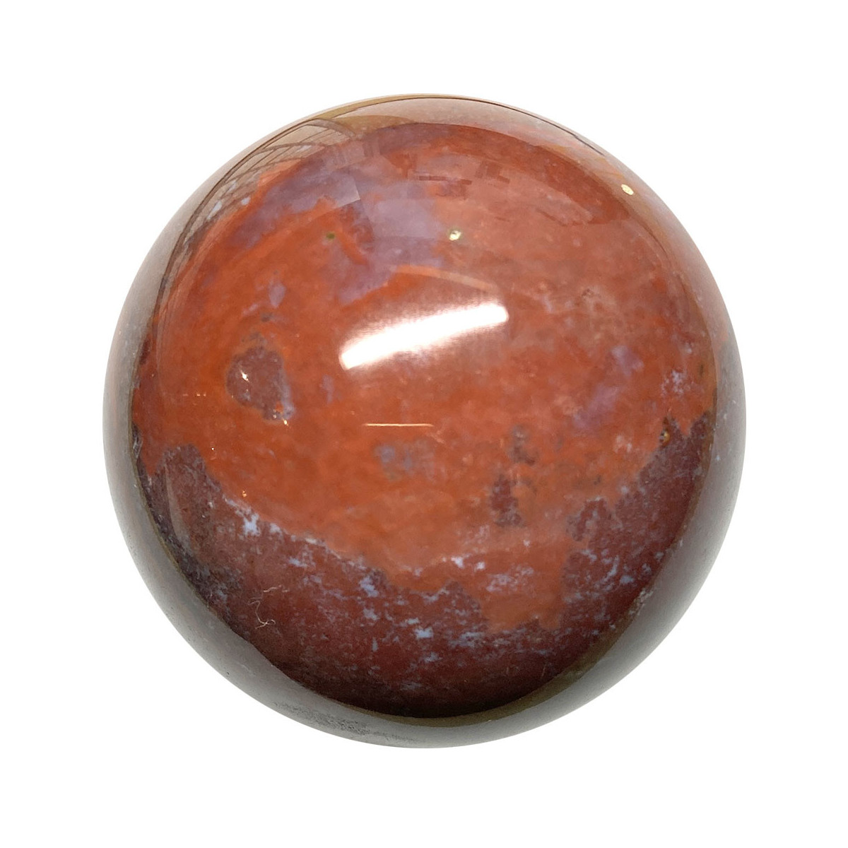Sphère en Jaspe Rouge - 65 mm