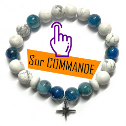 Bracelet Boules de Howlite...