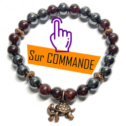 Bracelet Boules en Grenat &...