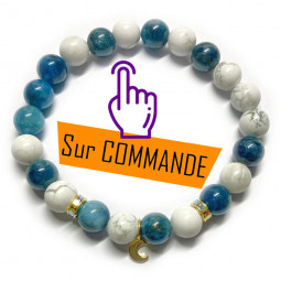 Bracelet Boules de Howlite...