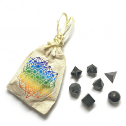 7 Solides de Platon en Tourmaline