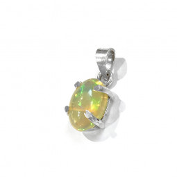 Pendentif Cabochon en Opale & Argent - 1,4 Grammes