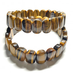 Bracelet Cabochons en Oeil de Tigre