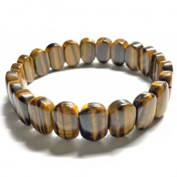 Bracelet Cabochons en Oeil de Tigre
