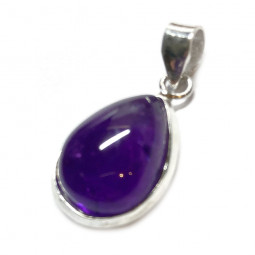 Pendentif Cabochon en Améthyste et Argent