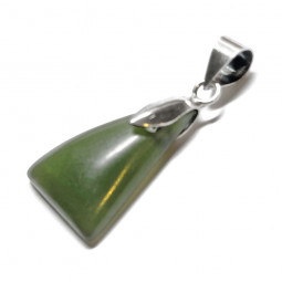Pendentif en Jade Néphrite et Argent