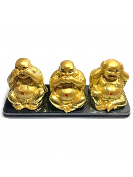 Statuettes des 3 Bouddhas de la Sagesse