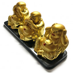 Statuettes des 3 Bouddhas de la Sagesse
