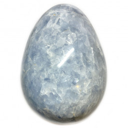 Oeuf en Calcite Bleue - 298 grammes