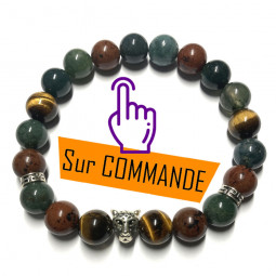 Bracelet en Agate Mousse,...