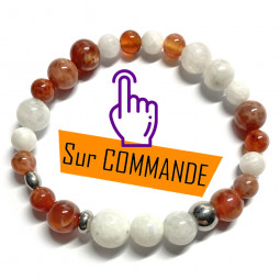 Bracelet Agate Feu & Pierre...