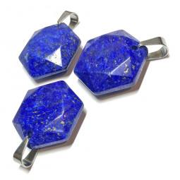 Pendentif Hexagone en Lapis-Lazuli