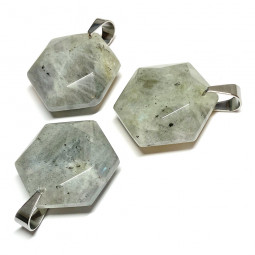 Pendentif Hexagone en Labradorite