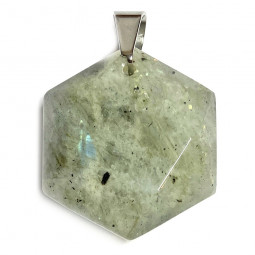 Pendentif Hexagone en Labradorite