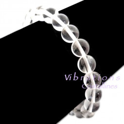 Bracelet Boules en Cristal de Roche