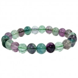 Bracelet Boules en Fluorite - 8mm