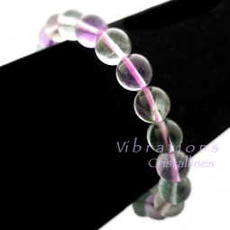 Bracelet Boules en Fluorite - 8mm
