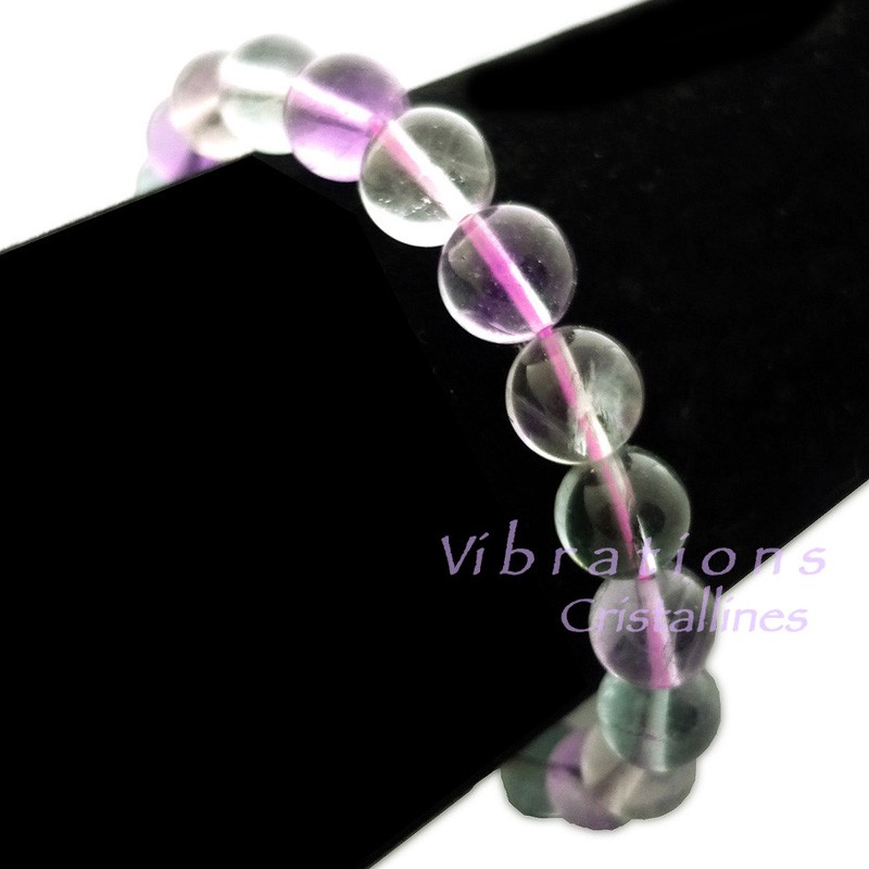 Bracelet Boules en Fluorite