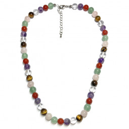 Collier Multi-pierres - Boules de 8 mm