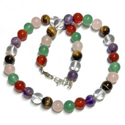 Collier Multi-pierres - Boules de 10 mm