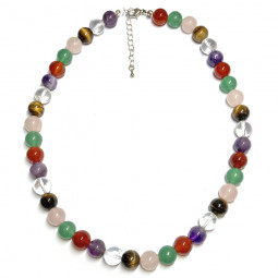 Collier Multi-pierres - Boules de 10 mm