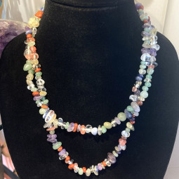 Collier Sautoir Baroque Multi-pierres