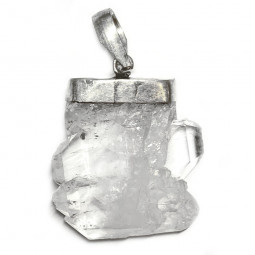 Pendentif Quartz à Âme et Argent - 5 Grammes