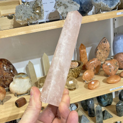 Obélisque en Quartz Rose - 15 cm