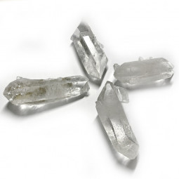 Pointe Biterminée Brute en Cristal de Roche 130 gr