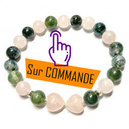 Bracelet en Quartz Rose &...