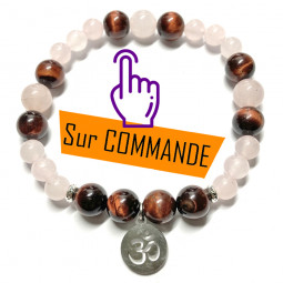 Bracelet en Quartz Rose &...