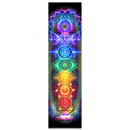 Tenture Avec Les 7 Chakras 40x150cm