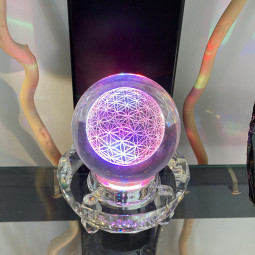 Boule de Cristal Fleur de Vie