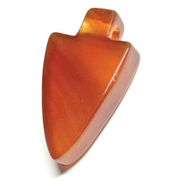 Pendentif Percé en Cornaline - Pointe de Flèche