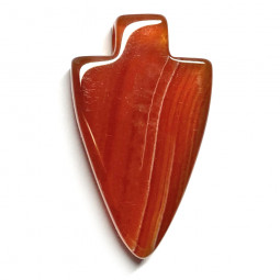 Pendentif Percé en Cornaline - Pointe de Flèche