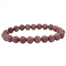 Bracelet Boules en Rhodonite