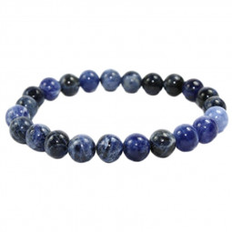 Bracelet Boules en Sodalite - 8 mm
