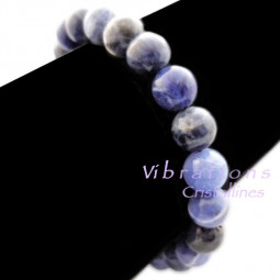 Bracelet Boules en Sodalite - 8 mm