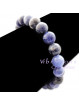 Bracelet Boules en Sodalite