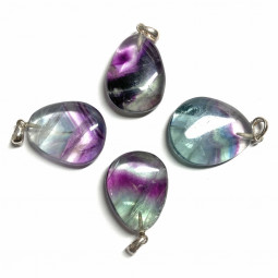 Pendentif en Fluorite Multicolore