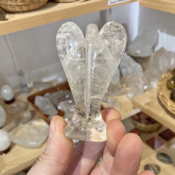 Ange en Cristal de Roche Grand Modèle - 8cm