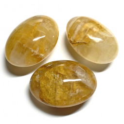 Galet de Quartz Hématoïde Golden