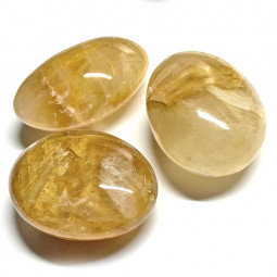 Galet de Quartz Hématoïde Golden