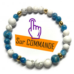 Bracelet Boules en Howlite...