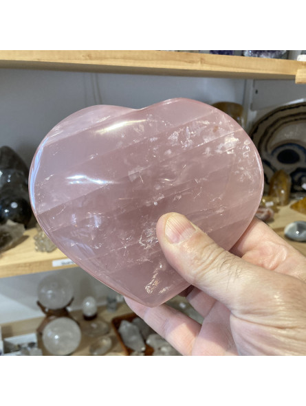 Coeur en Quartz Rose - 600 Grammes