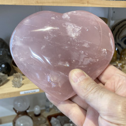 Coeur en Quartz Rose - 600 Grammes