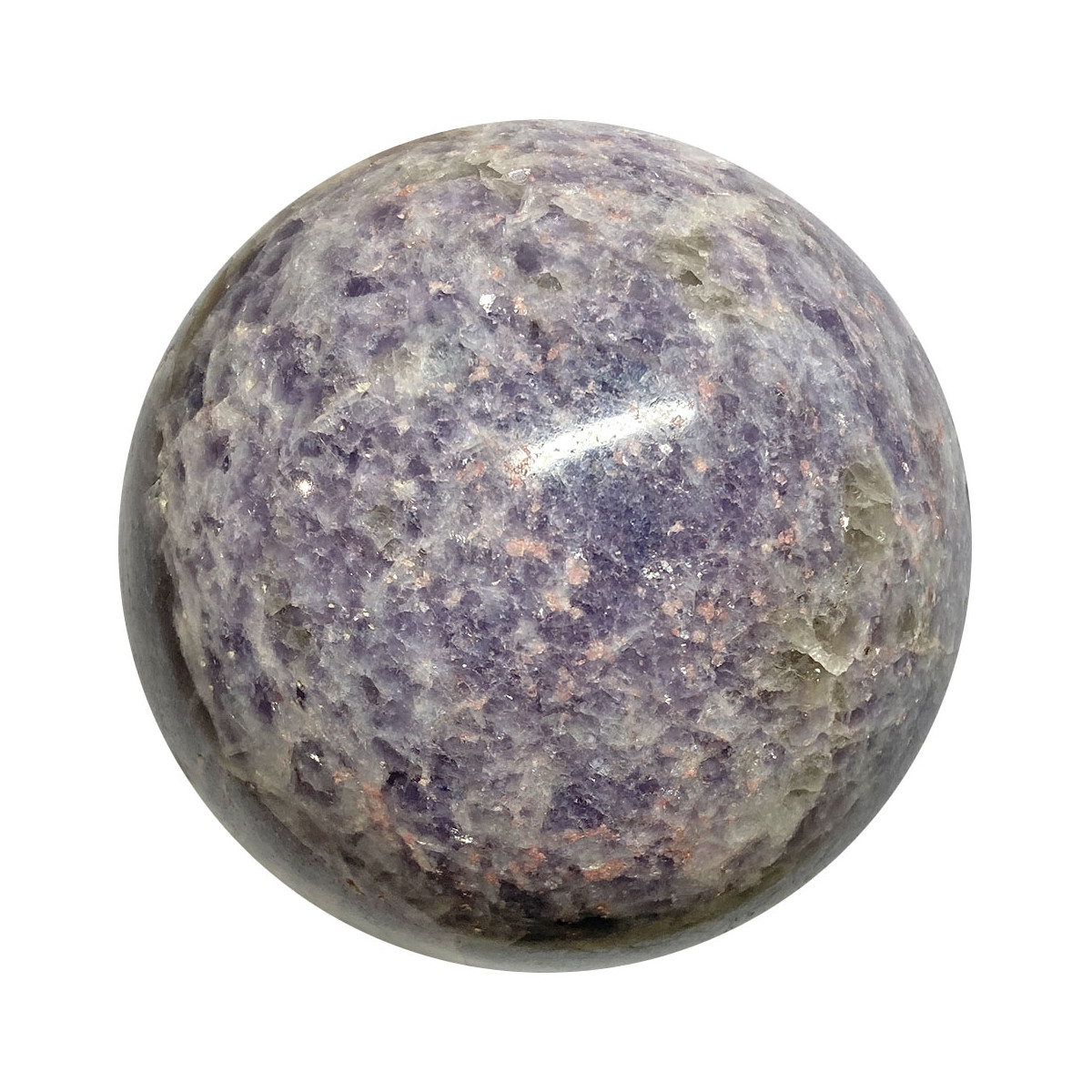 Sphère en Lépidolite Violette - 626 Grammes