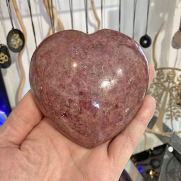 Coeur en Rhodonite - 720 Grammes