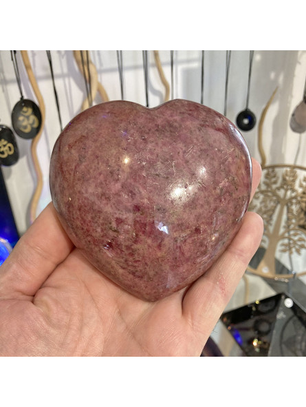 Coeur en Rhodonite - 720 Grammes