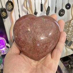 Coeur en Rhodonite - 720 Grammes